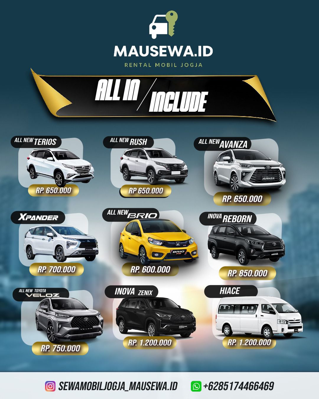 Rental mobil jogja All In