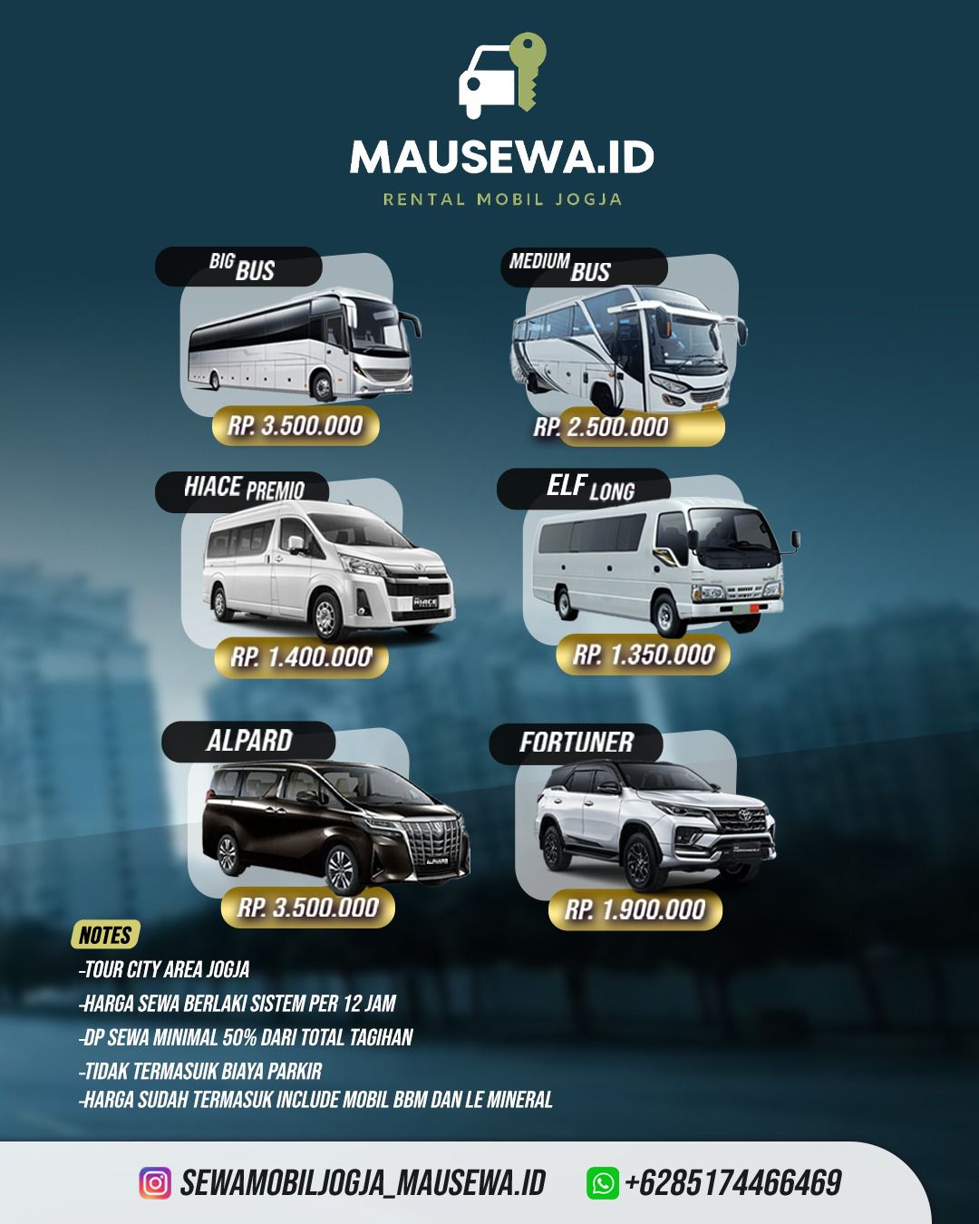 Rental mobil jogja Luxury