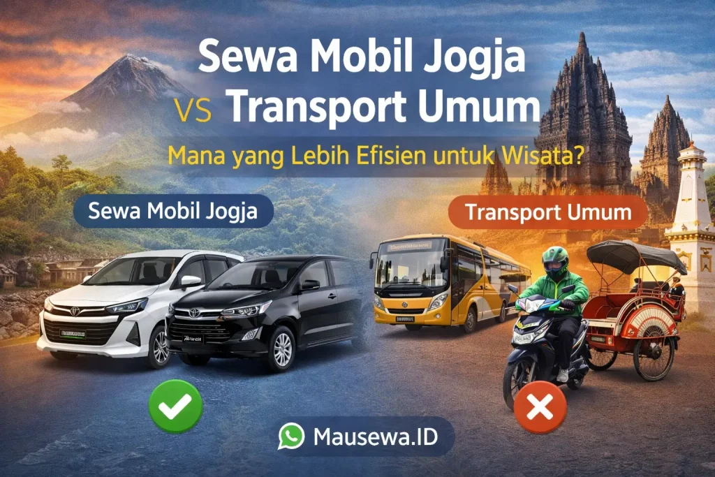 Sewa Mobil Jogja vs Transport Umum Mana yang Lebih Efisien untuk Wisata